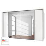 Armoire à vêtements Lotto III Blanc alpin - Largeur : 315 cm - 4 portes - Avec cadre passepartout