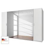 Armoire à vêtements Lotto III Blanc alpin - Largeur : 315 cm - 4 portes - Sans cadre passepartout