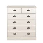 Armadio farmacia Adrienne II Pino massello White Wash