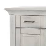 Commode Aylin Peuplier partiellement massif Blanc vieilli