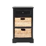 Commode Carrie Pin massif - Noir / Beige