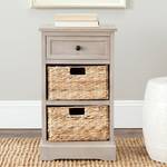 Commode Carrie Pin massif - Taupe / Beige
