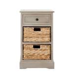 Commode Carrie Pin massif - Taupe / Beige