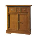 Commode Dert Marron - En partie en bois massif - 79 x 89 x 33 cm