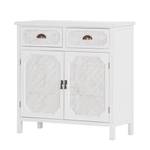 Commode Dothan II Sapin partiellement massif Blanc vintage