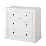 Commode Finca Rustica Pin massif Vernis blanc