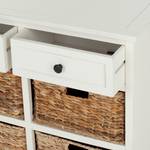 Commode Herman Pin massif Blanc / Beige