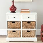 Commode Herman Pin massif Blanc / Beige