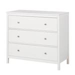 Commode Karelien I Pin massif - Blanc