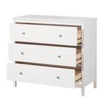 Commode Karelien I Pin massif - Blanc