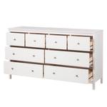 Commode Karelien II Pin massif - Blanc