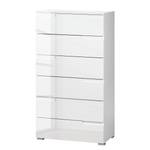 Commode Larado III Blanc brillant / Blanc