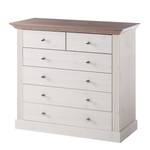 Buffet Lyngby II Pin massif - Pin blanc / Pin marron - Epicéa