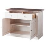 Buffet Lyngby III Pin massif - Pin blanc / Pin marron - Epicéa