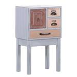 Commode Malden III Sapin partiellement massif - Vieux rose / Gris clair