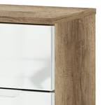 Commode Molio I monumentale eikenhouten look/hoogglans wit