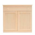 Kast Nayok deels massief acaciahout - Licht beige