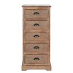 Commode Peyton Pin massif - Marron