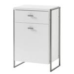 Commode Pryor II Imitation pin blanc / Argenté