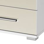 Commode Quadra I Blanc alpin / Gris sable brillant