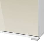 Commode Quadra II Blanc alpin / Gris sable brillant