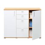 Credenza Rio Art IV Effetto faggio/Bianco lucido