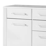 Commode Silkeborg II Blanc brillant