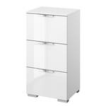 Commode SKØP I Blanc alpin / Blanc brillant - Chrome