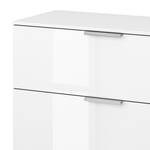 Commode SKØP II Blanc alpin / Blanc brillant - Aluminium