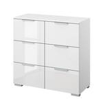 Commode SKØP IV Blanc alpin / Blanc brillant - Aluminium