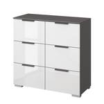 Commode SKØP IV Graphite / Blanc brillant - Graphite