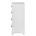 Commode South Hampton Acacia partiellement massif - Blanc