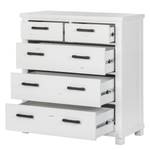 Commode South Hampton deels massief acaciahout - wit