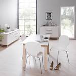 Commode Storberg II Blanc mat / Imitation chêne Sonoma