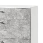 Kast Vestby II Wit/Concrete look - Breedte: 100 cm