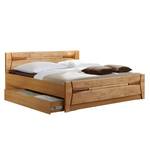 Bed Florenz deels massief elzenhout - 200 x 220cm - 1 opbergruimte