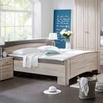 Bed Manacor Grof gezaagd eikenhouten look - 180 x 200cm - Geen opbergruimte