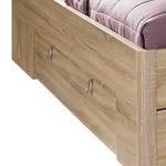 Bed Rasa Sonoma eikenhouten look/alpinewit - 140 x 200cm - Zonder verlichting