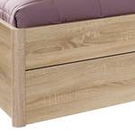 Bed Rasa Sonoma eikenhouten look/alpinewit - 140 x 200cm - Zonder verlichting