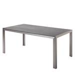 Komplett-Set Seattle 1 Tisch, 2 Bänke - Aluminium/Aluminium-Belattung - Silber/Anthrazit