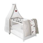 Lit bébé Adam & Hiboux (4 éléments) Beige - Bois manufacturé - 144 x 80 x 79 cm