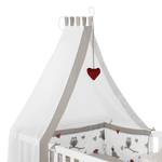 Lit bébé Adam & Hiboux (4 éléments) Beige - Bois manufacturé - 144 x 80 x 79 cm