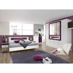Camera da letto-Set Burano (4 pezzi) BIanco alpino/Color mora Bianco Superficie letto: 160 x 200cm