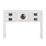 Console China Town Manguier partiellement massif - Blanc