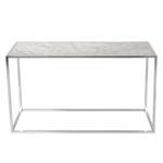 Console Jacob Marbre / Acier inoxydable - Blanc / Argenté