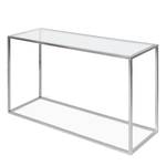 Wandtafel Jacob glas/roestvrij staal - Zilver