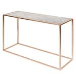 Console Jacob Marbre / Acier inoxydable - Cuivre / Blanc