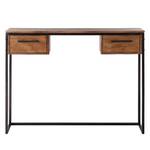 Console Woodson II Acacia massif / Fer - Acacia Marron clair