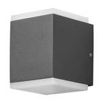 LED-Außenwandleuchte Monza Cube Acrylglas / Aluminium - 1-flammig - Flammenanzahl: 2
