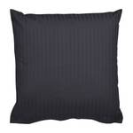 Taie d'oreiller Riga Coton - Anthracite - 40 x 40 cm - Lot de 2